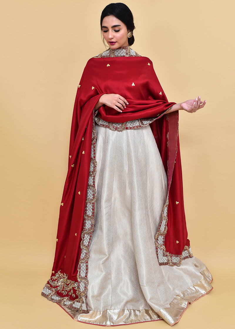Red Bloom by Sadaf Fawad Khan — detail view | SFK Formal