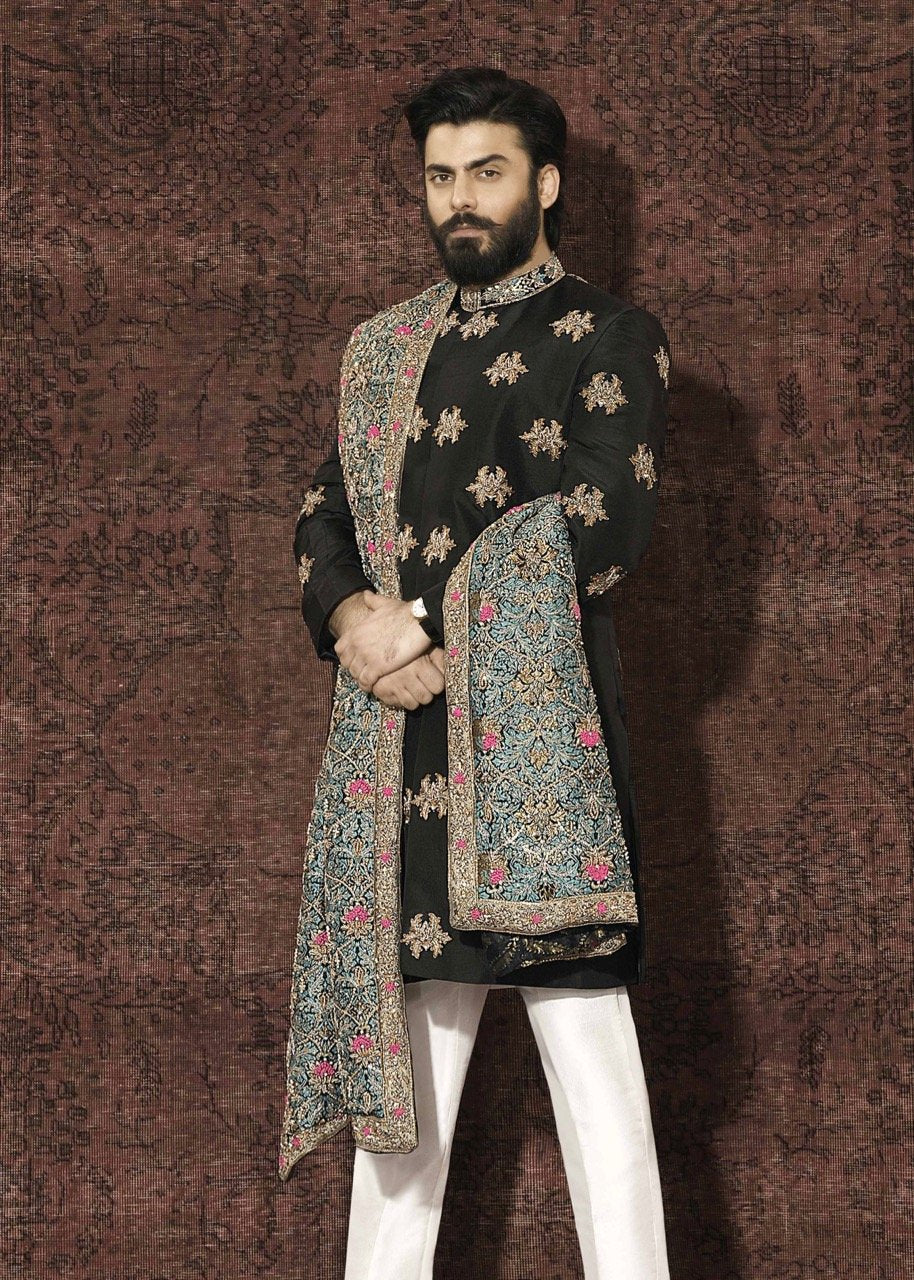 Zardozi Shawl by Sadaf Fawad Khan — detail view | SFK