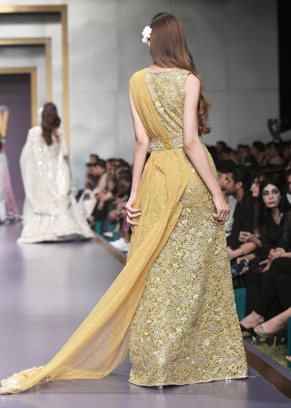 Sun Conure by Sadaf Fawad Khan — side view | SFK Formal