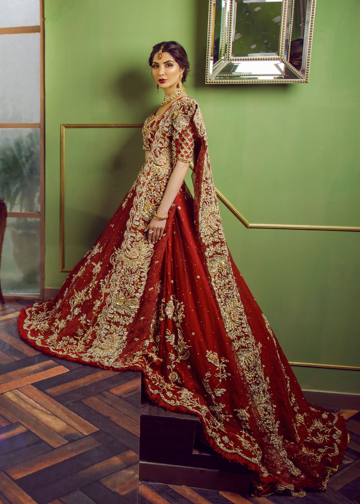 Amaryllis Bridal by Sadaf Fawad Khan — close-up view | SFK Bridals