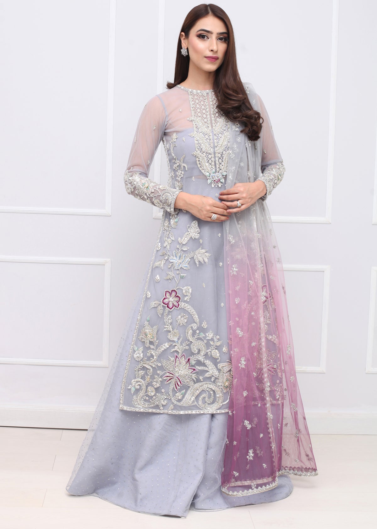 Frozen Forest by Sadaf Fawad Khan — full length view | SFK Formal