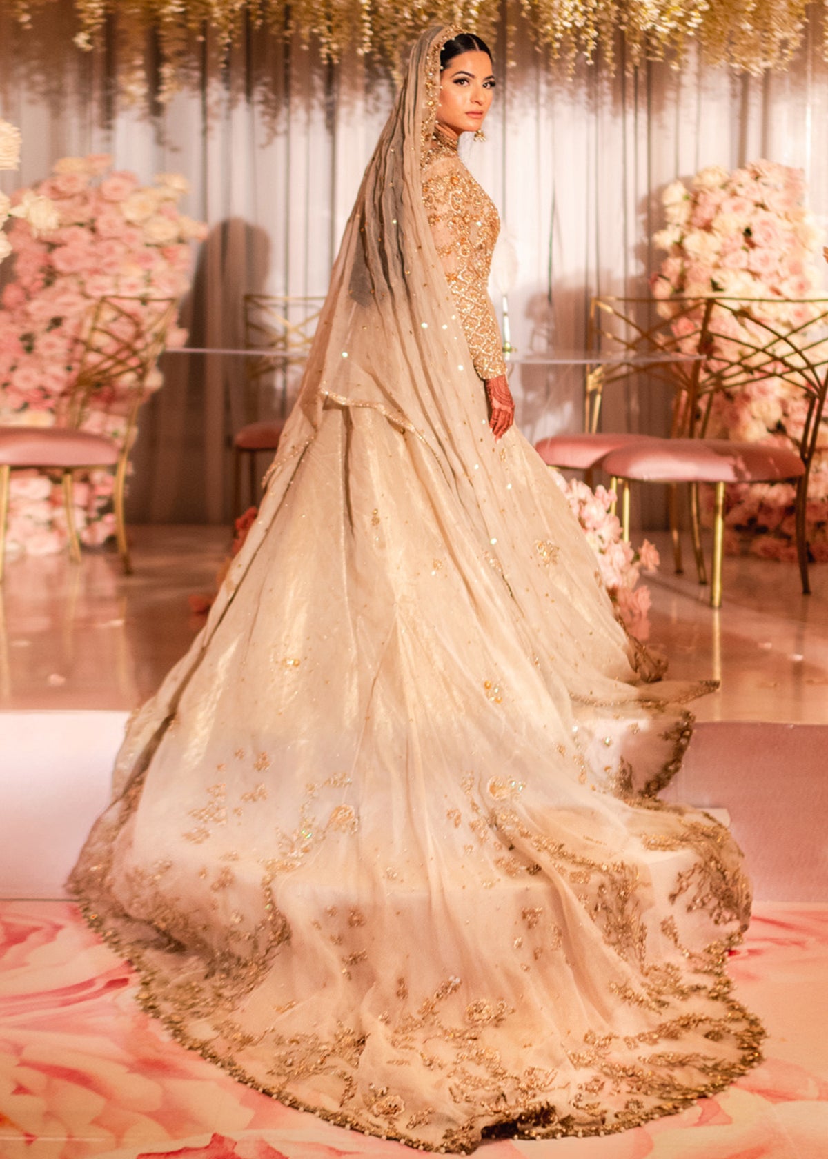 Client Diary Bridal Couture by Sadaf Fawad Khan — side view | SFK Bridals