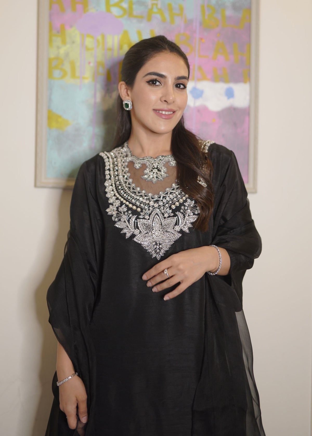 Bejewelled by Sadaf Fawad Khan — side view | SFK Pret