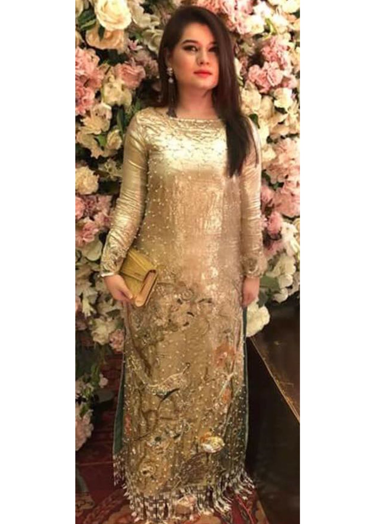 Atiya Kidwai in Sadaf Fawad Khan — detail view | SFK Formal
